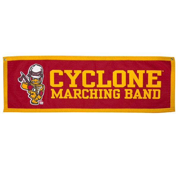 CMB Marching Band Cy Cardinal & Gold Banner (12in x 36in